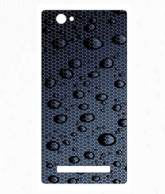 Snooky Lava Iris X 17 Mobile Skin(Grey)