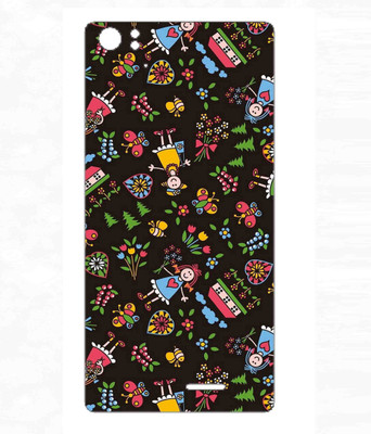 Snooky Lava Iris Icon Mobile Skin(Black)