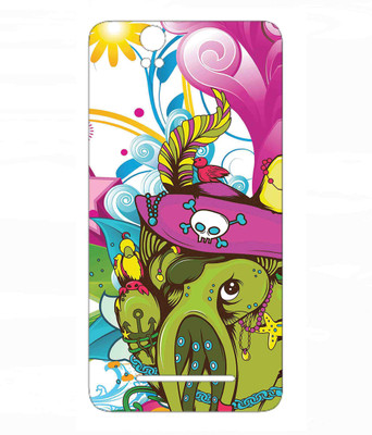 Snooky Lava Iris X1 Grand Mobile Skin(Multicolor)