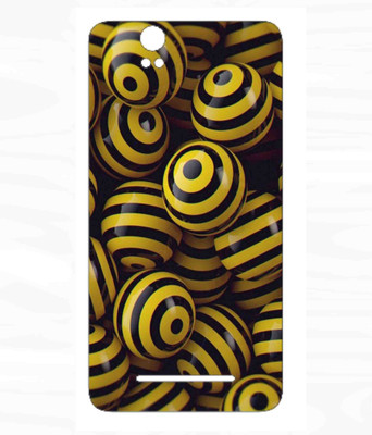 Snooky Lava Iris X1 Grand Mobile Skin(Yellow)
