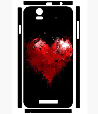 Snooky Lava Iris X1 Mobile Skin(Black)