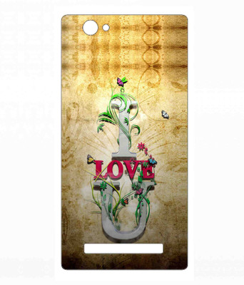 Snooky Lava Iris X 17 Mobile Skin(Brown)