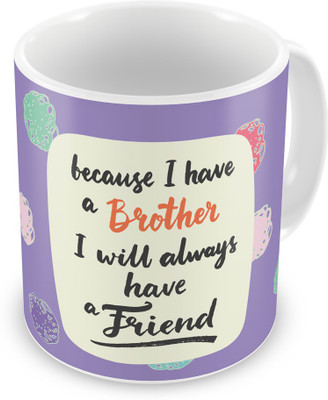 

Indigifts 147 Ceramic Mug(330 ml), Multicolor