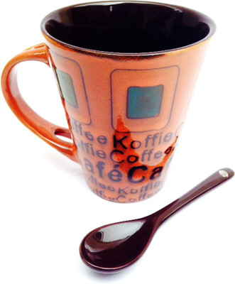 

Indeavour I1810 Ceramic Mug(180 ml), Orange