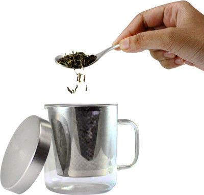 

TeaTreasure TTUYRED999 Stainless Steel Mug(300 ml), Transparent