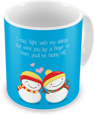 

Indigifts 121 Ceramic Mug(330 ml), Multicolor