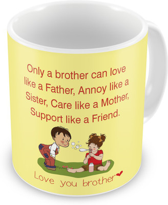 

Indigifts 124 Ceramic Mug(330 ml), Multicolor
