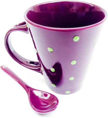 

Indeavour I1806 Ceramic Mug(180 ml), Purple