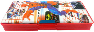 EVA EVA0169 Spiderman Art Plastic Pencil Box(Set of 1, Red)