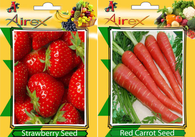 Airex Strawberry, Red Carrot Seed(25 per packet)