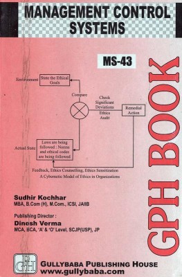 MS-43 : MANAGEMENT CONTROL SYSTEMS (Including Previous Year Solved Question Papers)(Hardcover, Sudhir Kochhar)