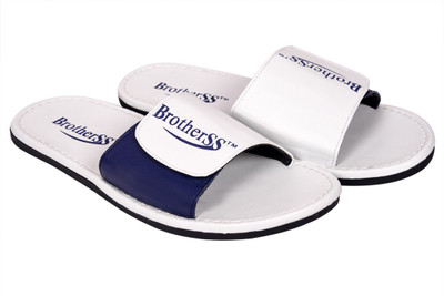 

Brotherss Men White-Blue Flats