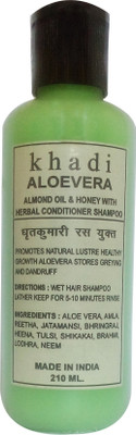 

Khadi Herbal alovera almond oil & honey with conditioner shampoo 210ml(210 ml)