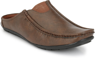

SCARPIA Open Back Loafers For Men(Brown