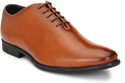 

Levanse Execuitve Shoes Lace Up For Men(Tan, Glossy tan