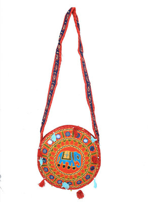 

Kuber Industries Women Casual Multicolor Cotton Sling Bag