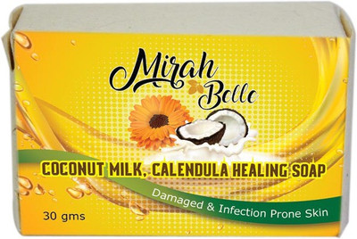 

Mirah Belle Naturals Coconut Milk, Calendula Healing Soap(30 g)