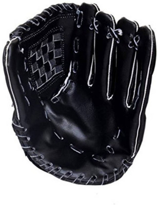 

M P Leather Store split leather baseball gloves Baseball Gloves (M, Black)