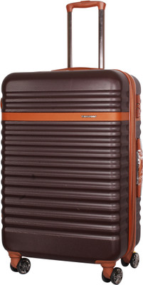

Ventex Germany  Inch Polycaronate 4 Wheel Trolley With Wheel Locking Mechanism and TSA Lock Expandable Check-in Luggage -  inch(Brown