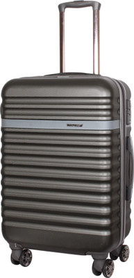 

Ventex Germany  Inch Polycaronate 4 Wheel Trolley With Wheel Locking Mechanism and TSA Lock Expandable Check-in Luggage -  inch(Grey