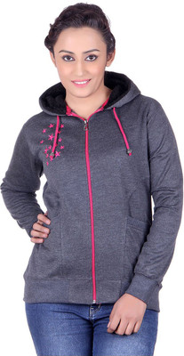 Goodluck Full Sleeve Solid Women Sweatshirt