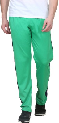 BODYACTIVE Solid Men Green Track Pants