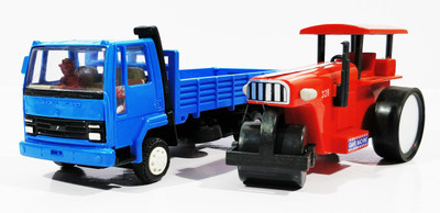 

Jack Royal Construction Kit - Type 13 -TLC Truck(Blue)-Road Roller(Red)(Blue, Red)