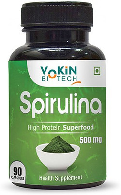 

Vokin Biotech Spirulina 500mg 90 Capsules(90 No)