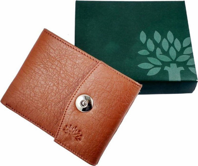 

Elegant Men Tan Genuine Leather Wallet(6 Card Slots)