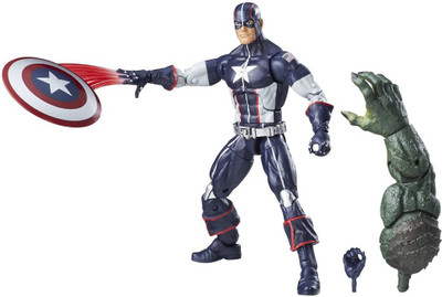 

Hasbro Marvel Legend Series: Secret War Captain America Action Figure(Blue)