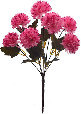 Fourwalls Fourwalls Chrysanthemum Ball Flower Bouquet (49 cm, Light Pink, 7 Branches) Multicolor Assorted Artificial Flower(10 inch, Pack of 1) available at flipkart for Rs.175