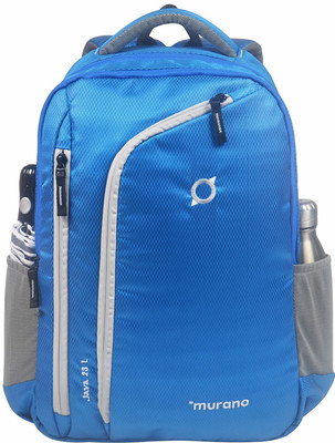 

Murano Slim Look Casual Polyester 23 L Laptop Backpack(Blue), White