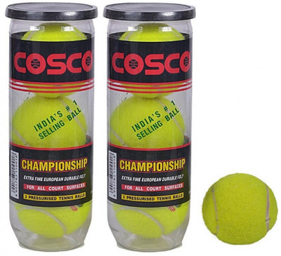 

Cosco Championship Tennis Ball(Pack of 1, Green)