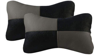 

Everything Imported Black, Grey Jute Car Pillow Cushion for Universal For Car(Rectangular, Pack of 2)