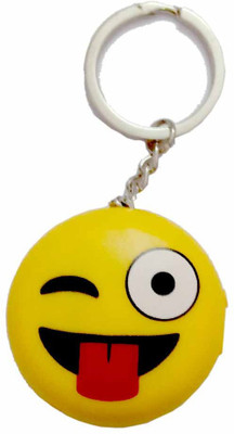 

Shoppernation Fancy Wink Smiley Shock Keychain Key Chain(Multicolor)