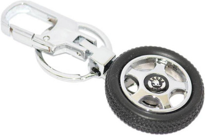 

Gabriella Skoda Logo Premium Quality Rotating Wheel Tyre Locking Key Chain(Black)