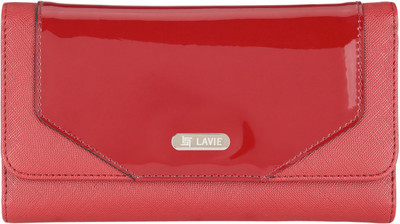 

Lavie Women Casual Red Artificial Leather Wallet(10 Card Slots)