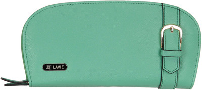 

Lavie Women Green Artificial Leather Wallet(10 Card Slots)