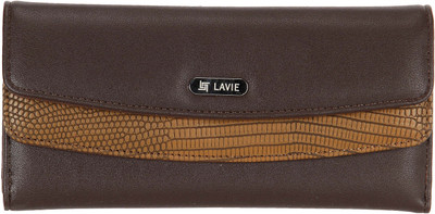 

Lavie Women Brown Artificial Leather Wallet(10 Card Slots)