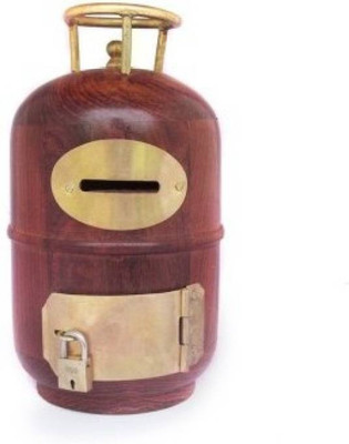 

Khan Handicrafts k54 Coin Bank(Brown, Gold)