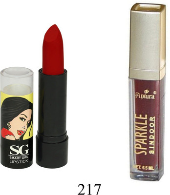 

Amura Smart Girl LipStick and Sparkle Sindur Combo(Set of 2)