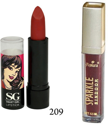 

Amura Smart Girl LipStick and Sparkle Sindur Combo(Set of 2)