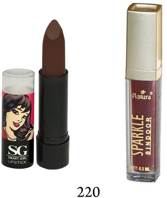 

Amura Smart Girl LipStick and Sparkle Sindur Combo(Set of 2)