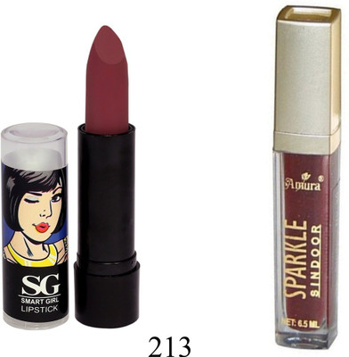 

Amura Smart Girl LipStick and Sparkle Sindur Combo(Set of 2)