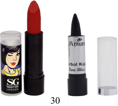 

Amura Smart Girl LipStick and Herbal Kajal Dry Pure Bliss Combo(Set of 2)