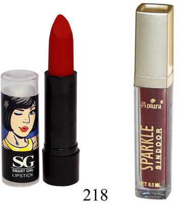 

Amura Smart Girl LipStick and Sparkle Sindur Combo(Set of 2)