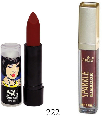 

Amura Smart Girl LipStick and Sparkle Sindur Combo(Set of 2)