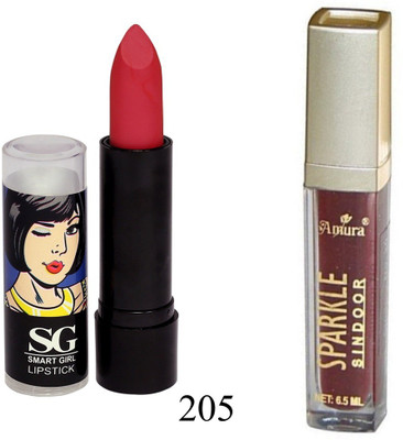 

Amura Smart Girl LipStick and Sparkle Sindur Combo(Set of 2)