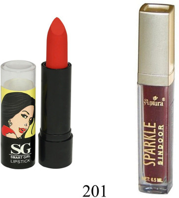 

Amura Smart Girl LipStick and Sparkle Sindur Combo(Set of 2)