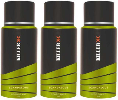 

Killer Scandalous Deo Deodorant Spray - For Men(100 g, Pack of 3)